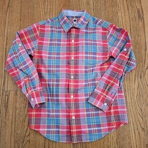 Janie And Jack Boys Plaid Shirt Size 7